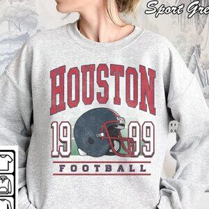 1999 90s Houston Texans Football Sweatshirt, Houston Texans Sweatshirt Vintage